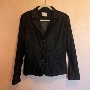 Erin London Crocodile Print Blazer
